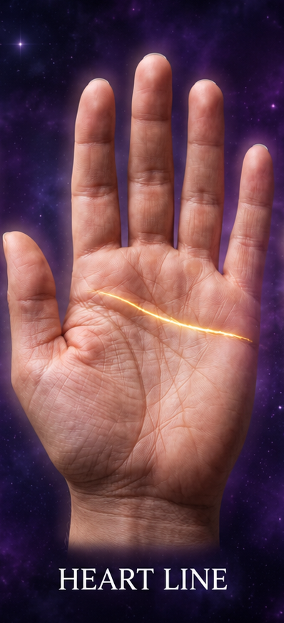 Heart Line — palmistry illustration