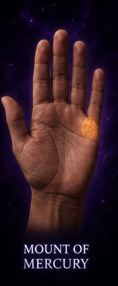 Mount of Mercury — palmistry illustration