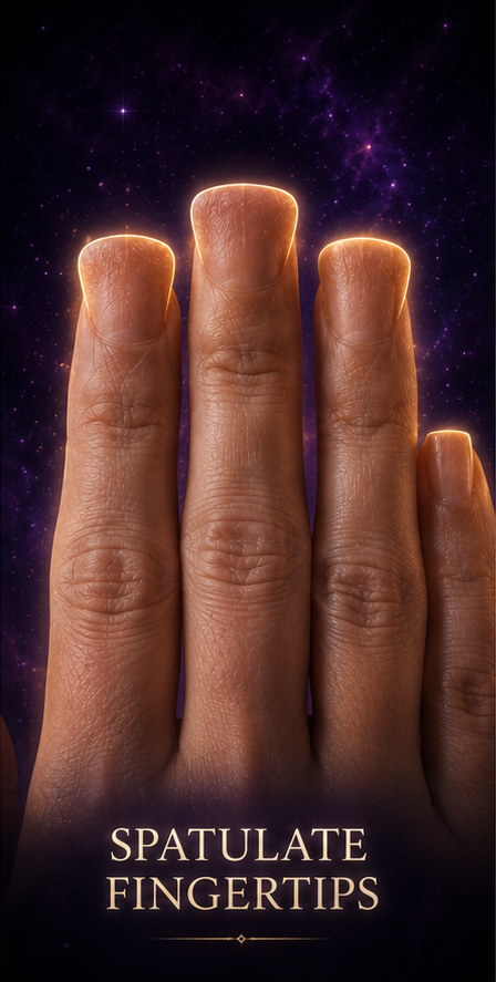 Spatulate fingertips — palmistry